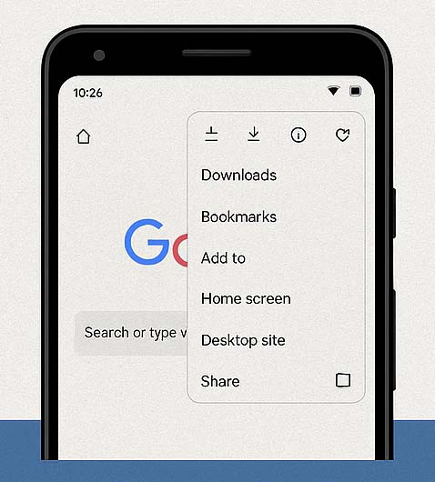 How to add No10 to the Home screen on Android